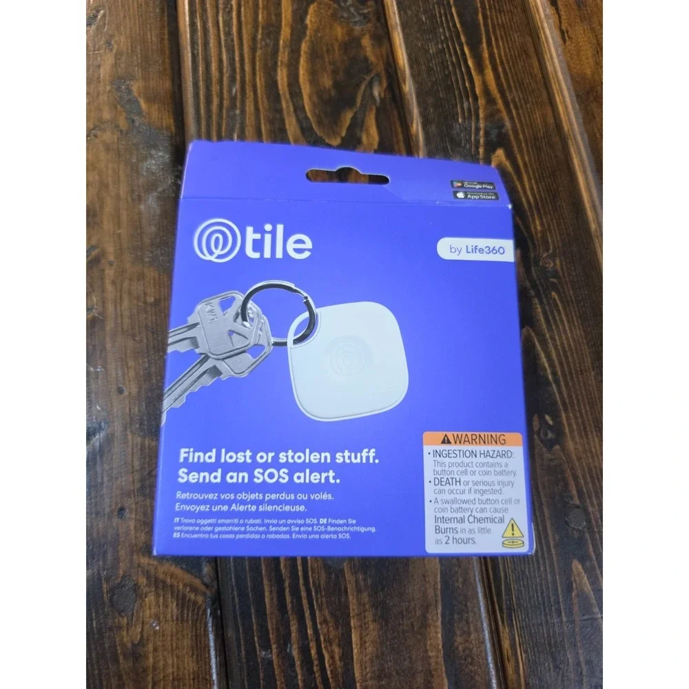 Tile‎ RE-60021 Life360 Tile Mate 1 Pack Tracker White